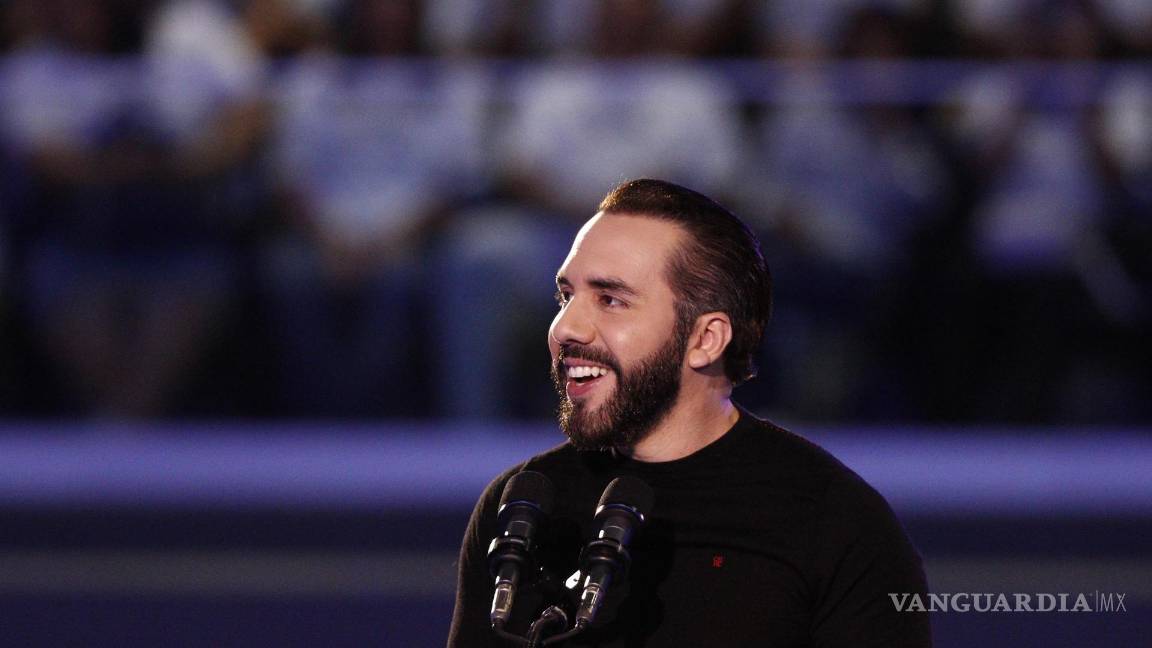 $!El presidente de El Salvador, Nayib Bukele, en un acto en en San Salvador, El Salvador.