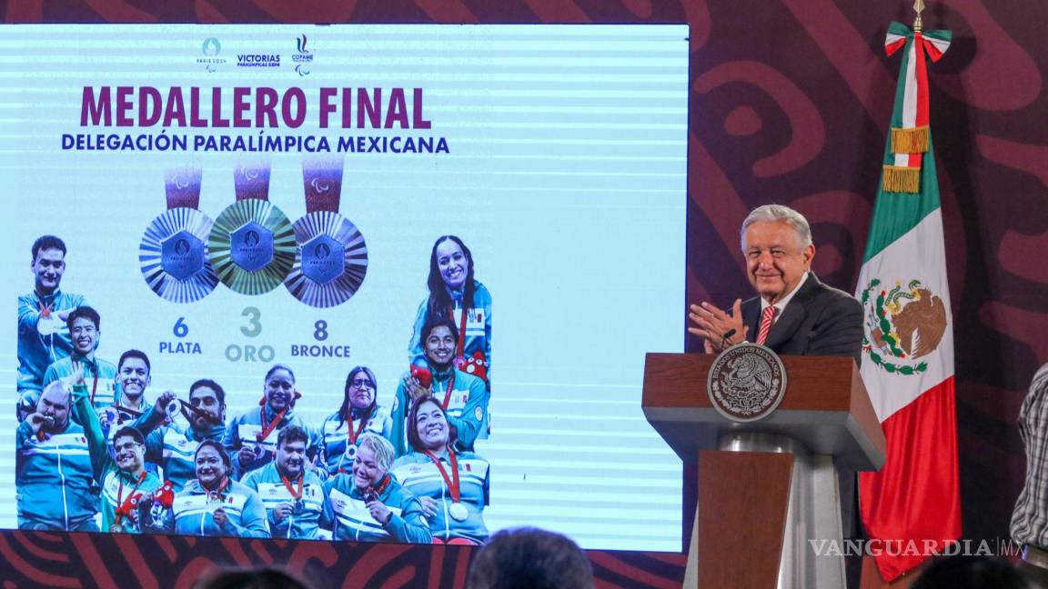 ‘Lo hicieron muy bien’, AMLO felicita a atletas paralímpicos tras su rendimiento en París 2024