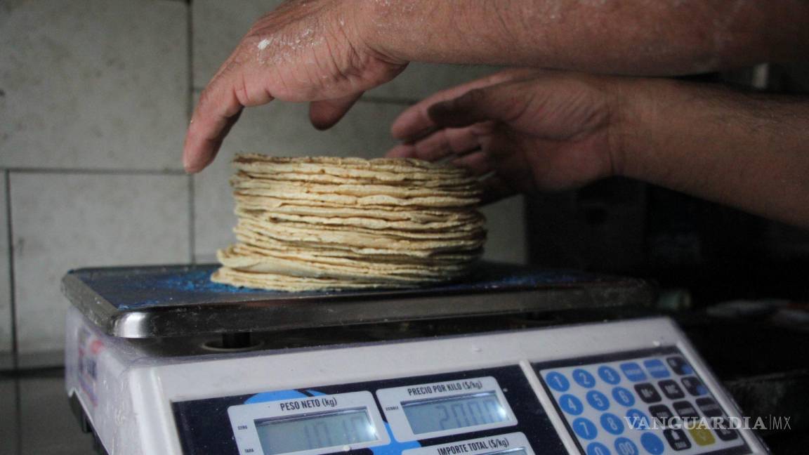 Sube precio de la tortilla 3 pesos más en lo que va de 2022; en Coahuila llegó hasta los 25 pesos el kilo