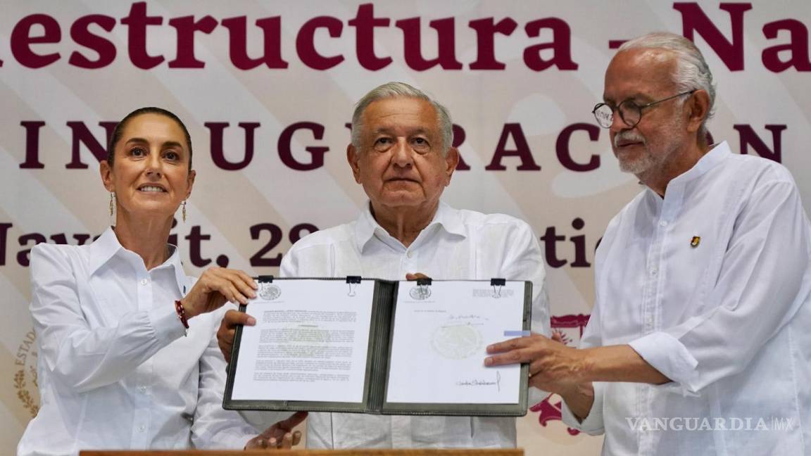 Inaugura AMLO Distrito de Riego en Nayarit