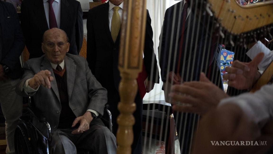 $!El expresidente de México Luis Echeverría Álvarez en su cumpleaños número 100.