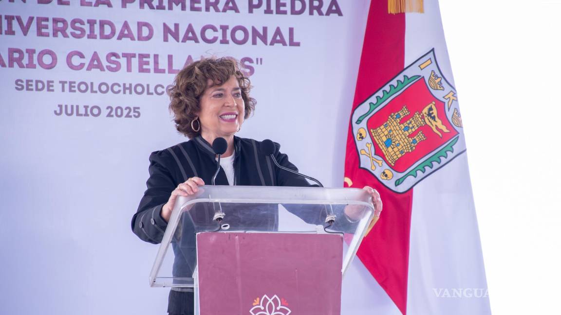 $!Secihti y gobierno de Tlaxcala colocan primera piedra de Universidad Nacional Rosario Castellanos (UNRC) Unidad Académica Teolocholco