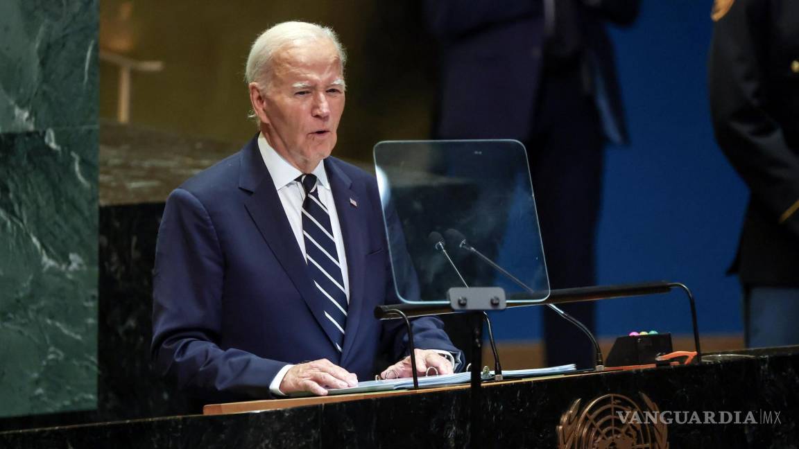 Aborda Joe Biden en su discurso en la ONU la escalada militar en Medio Oriente Medio, respaldo a Ucrania, elecciones en Venezuela y la IA