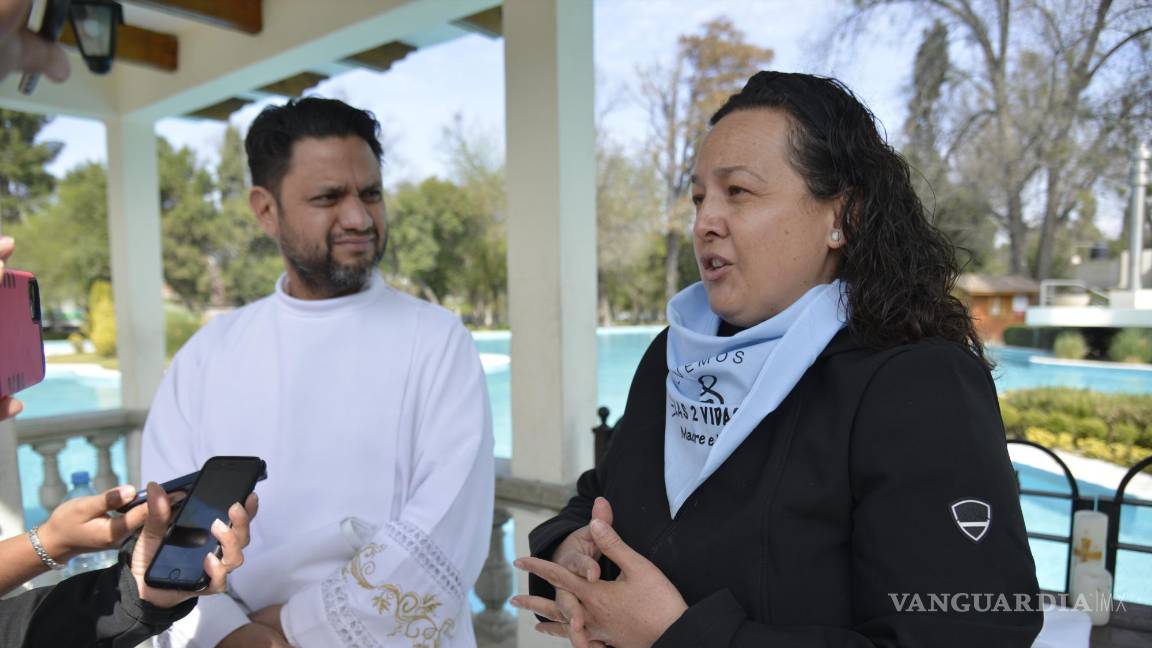 $!Respecto a la llegada de la nueva clínica en Saltillo refirió que “lo ven con mucha tristeza, sin embargo, no perderán la fe, ni la esperanza porque están seguros qué hay más de los que quieren respetarla”.