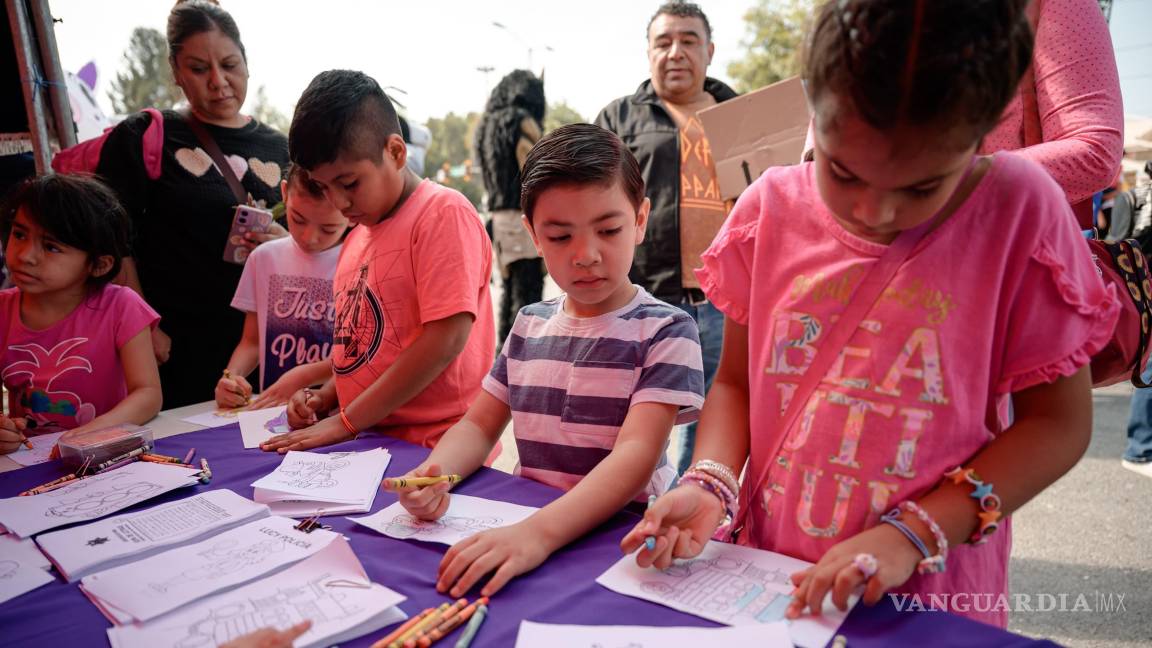 $!Los niños disfrutaron pintando sus personajes favoritos.