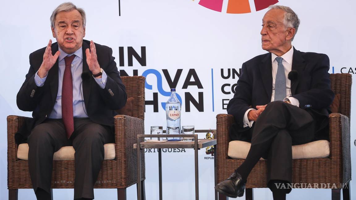 $!El presidente de Portugal, Marcelo Rebelo de Sousa (d), y el secretario general de la ONU, Antonio Guterres (i), en Cascais, Portugal.