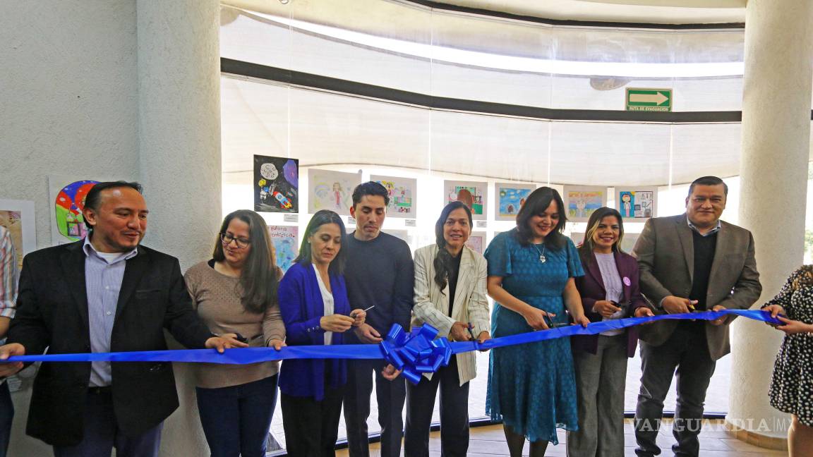 $!Corte de listón de la Exposición de Arte Infantil en el Observatorio de la UAdeC.