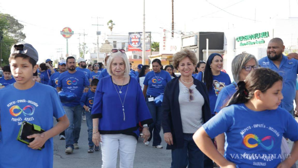 ‘Mamás Azules’ de Sabinas concientizan a la sociedad sobre el Autismo