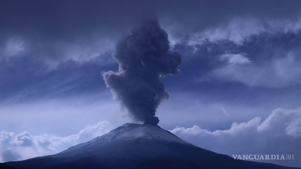 Asombrosas imágenes de la actividad del volcán Popocatépetl