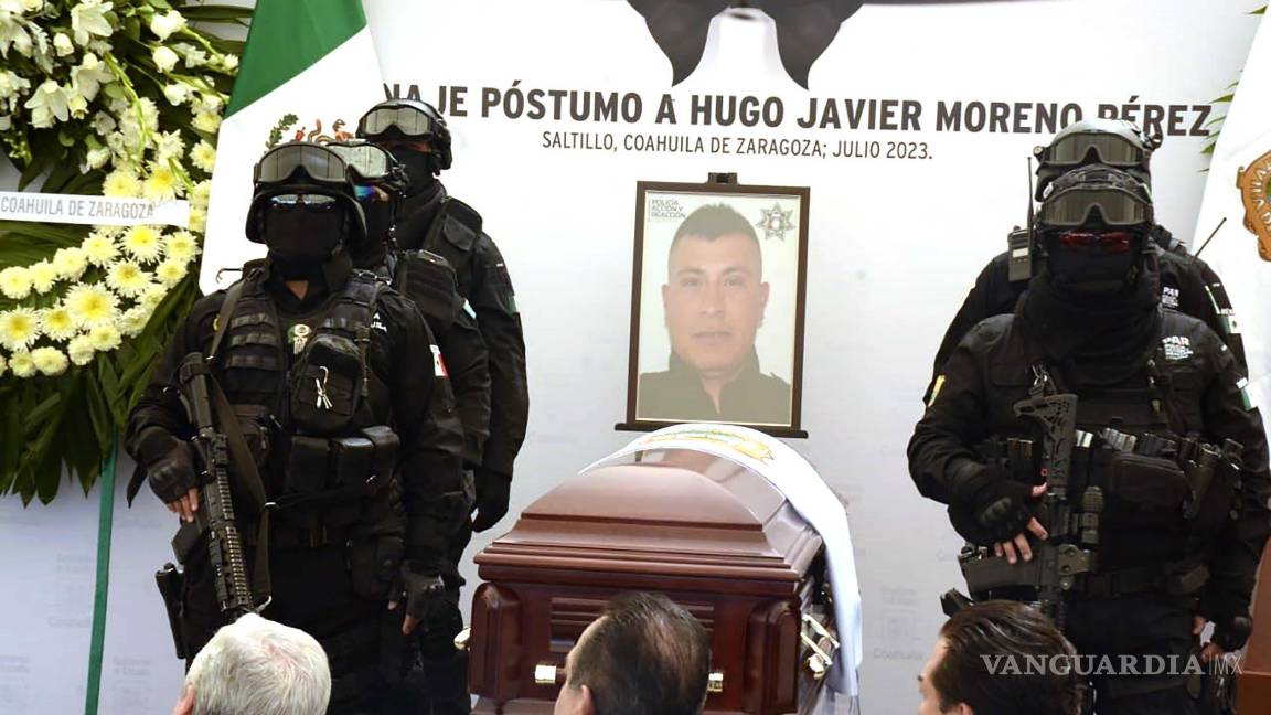 $!Una guardia de honor fue montada en honor de Hugo Javier Moreno, caído en cumplimiento de su deber.