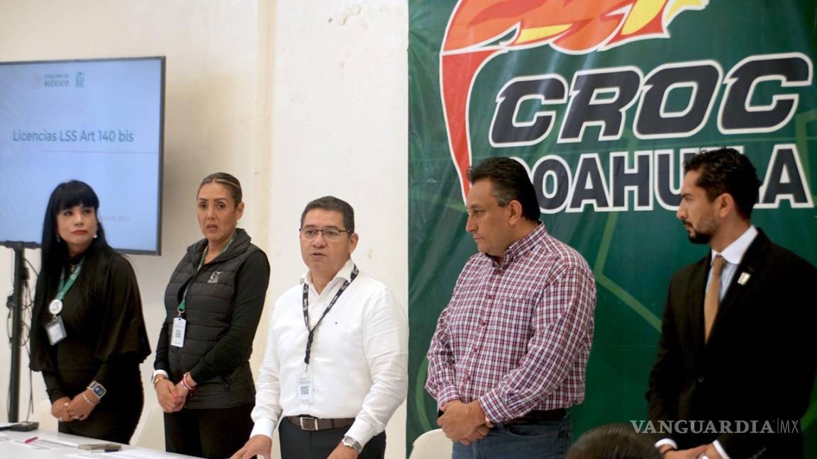 IMSS Coahuila presente en la CROC; reafirman compromiso con los trabajadores