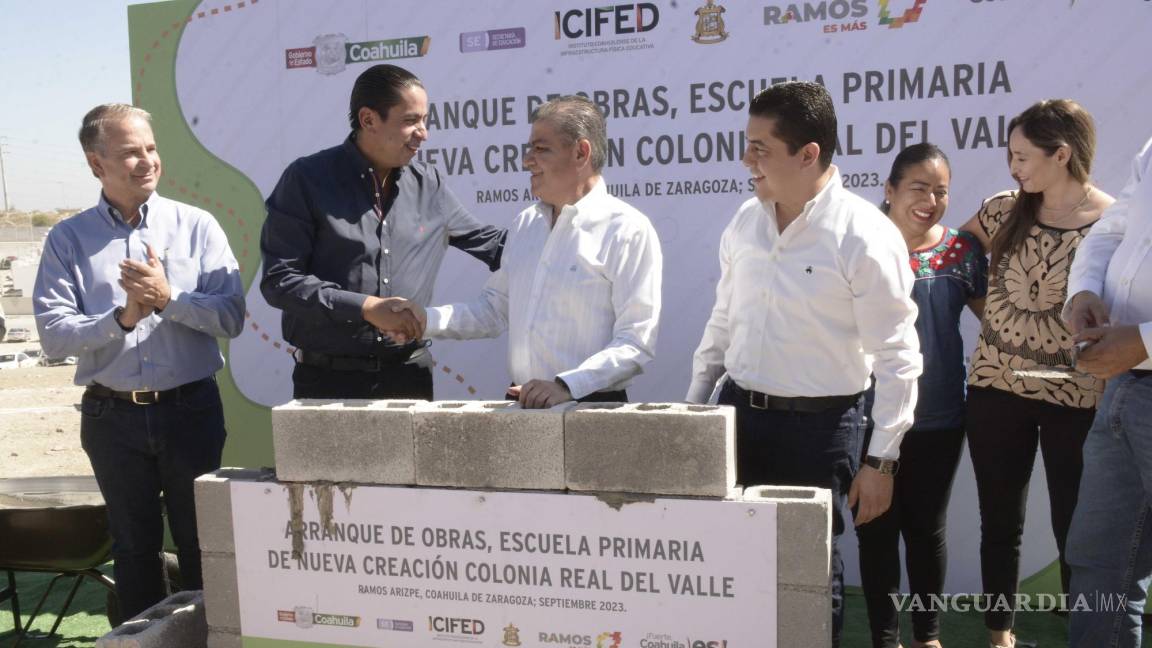 Destaca Gobernador de Coahuila inversión en infraestructura al arrancar obra de escuela primaria en Ramos Arizpe