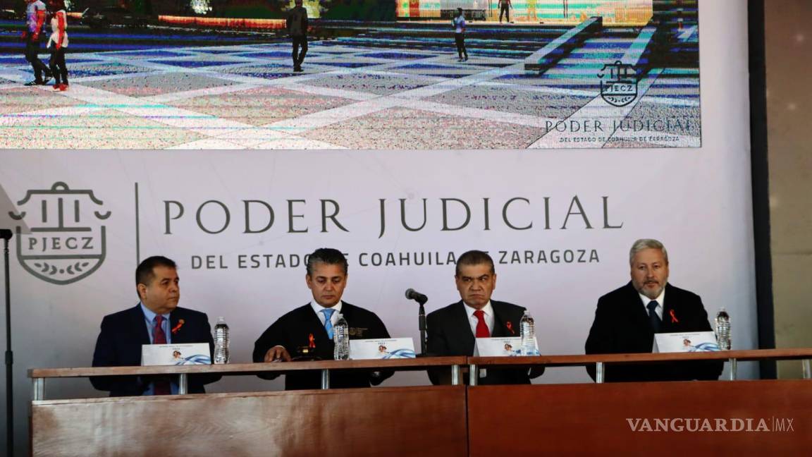 $!Miguel Mery dio su informe de actividades como titular del Poder Judicial estatal.