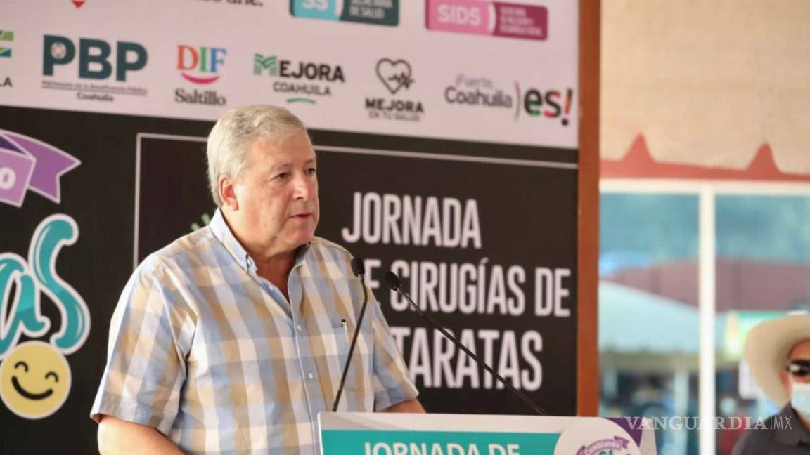 Anuncia alcalde de Saltillo, cirugías de cataratas para 250 personas