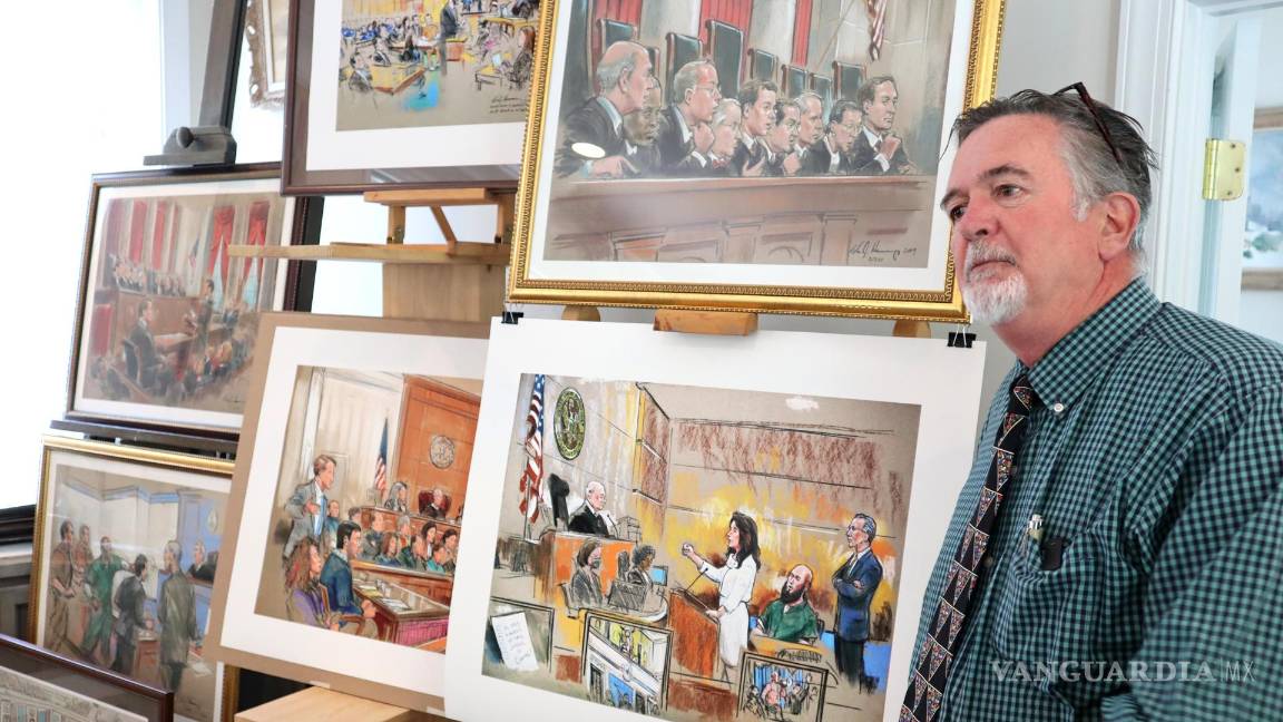 $!En primera fila del Tribunal Supremo de Estados Unidos hay un asiento reservado para el caricaturista Bill Hennessy.