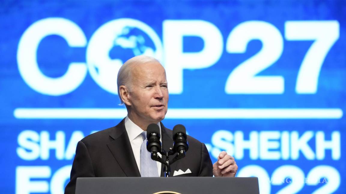 COP27: Biden exhorta a redoblar lucha climática