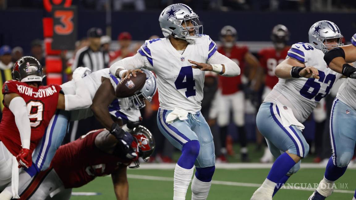 Cowboys pierden en casa ante Buccaneers y Prescott sale lesionado