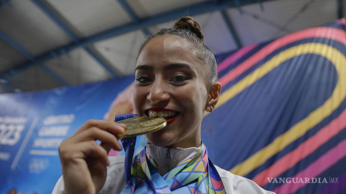 Con la coahuilense Marina Malpica como estandarte, México arrasa en gimnasia rítmica de los Centroamericanos