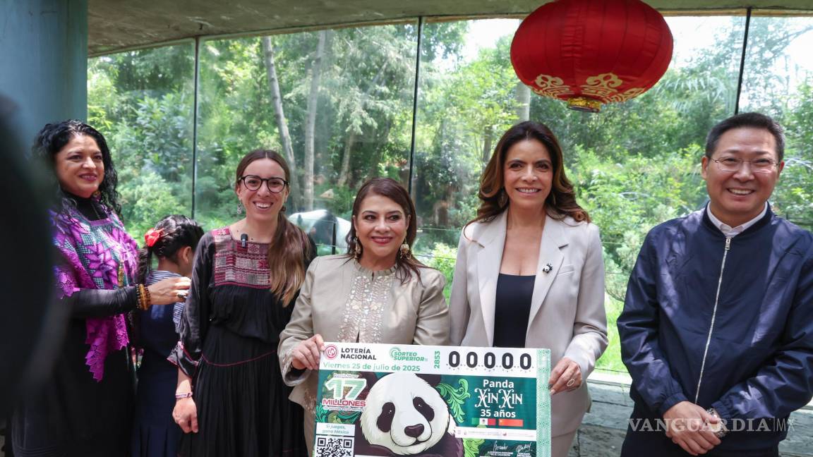 ¡Feliz cumpleaños 35, Xin Xin! Lotería Nacional devela billete conmemorativo de la panda más longeva del mundo