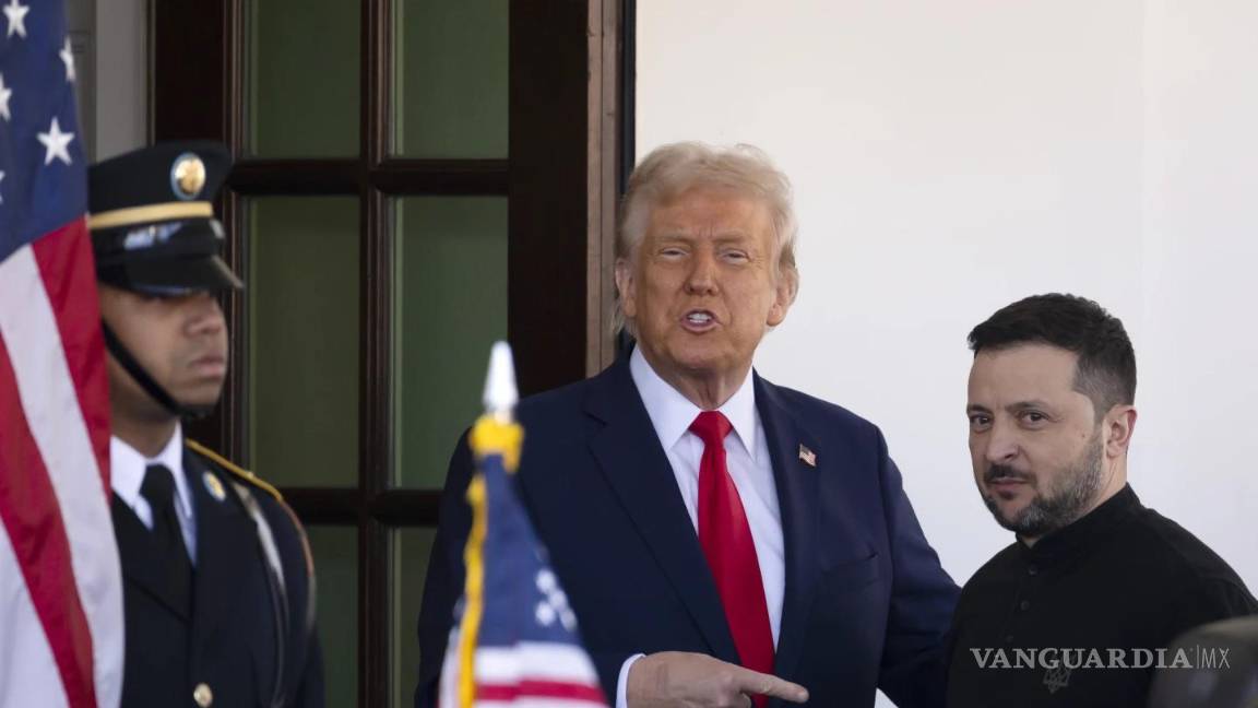 $!El presidente Donald Trump recibe al presidente de Ucrania, Volodímir Zelenski, en la Casa Blanca en Washington.