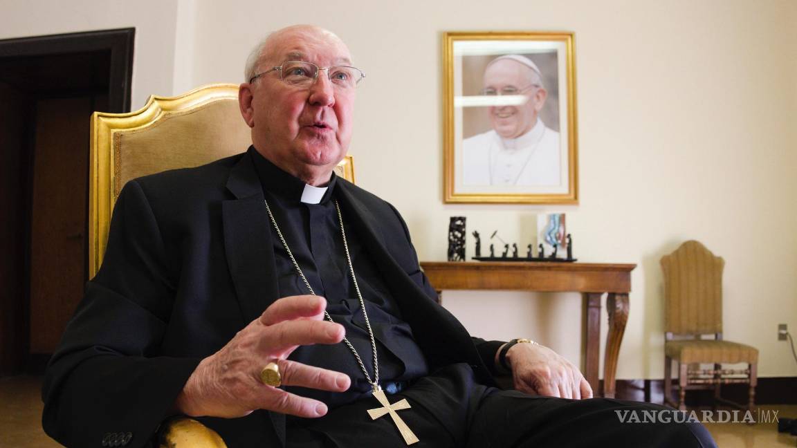 $!El cardenal Kevin Farrell, prefecto del Dicasterio para los Laicos, la Familia y la Vida, habla en una entrevista en Roma, el 31 de julio de 2018.