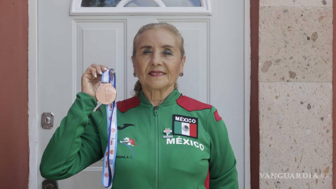 Atleta saltillense de 76 años viaja a Finlandia y consigue bronce para México en Campeonato Mundial