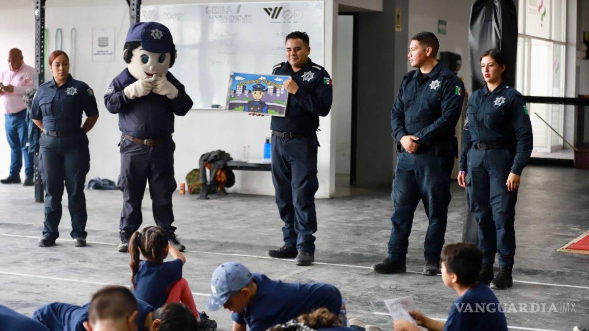 Entre risas y juegos, inicia campamento de verano para hijos de policías en Saltillo
