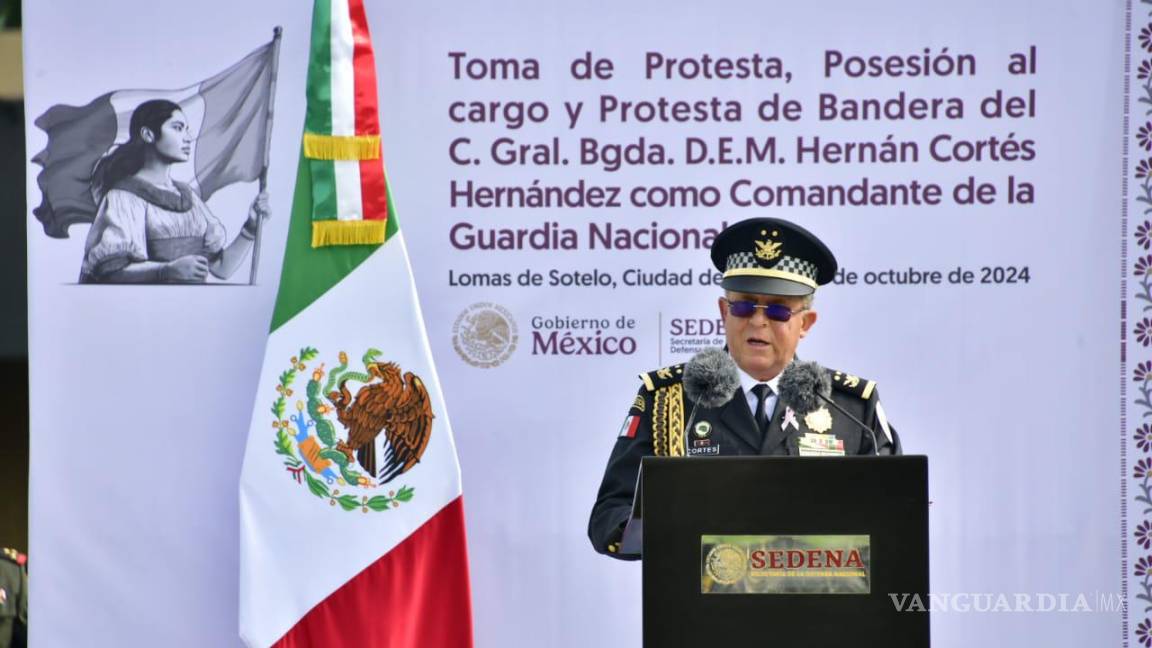 Toma protesta Hernán Cortés Hernández como Comandante Interino de la Guardia Nacional