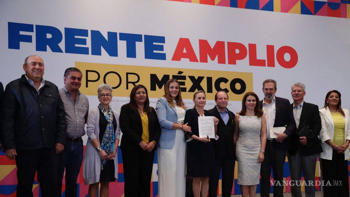 Alistan aspirantes de PRI, PAN y PRD su registro para dirigir el Frente Amplio