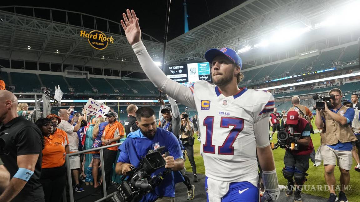 Jaguars vs Bills: ¿a qué hora y dónde se transmitirá el primer juego de la doble cartelera del MNF de la NFL?