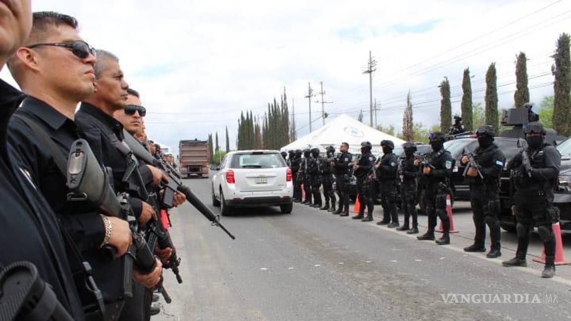 $!El operativo sorpresa es un mensaje claro de que e Coahuila es prioridad la seguridad.