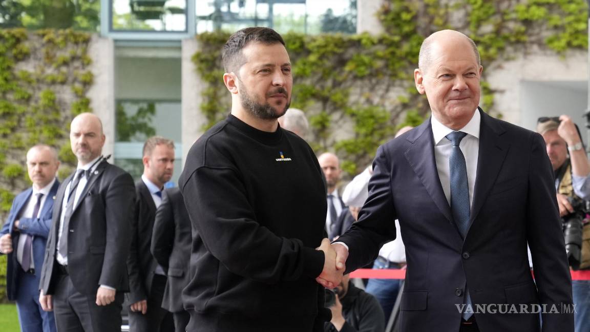 $!Zelenski destacó que Alemania ha sido de los países que más han apoyado a Ucrania con municiones y equipo de guerra.