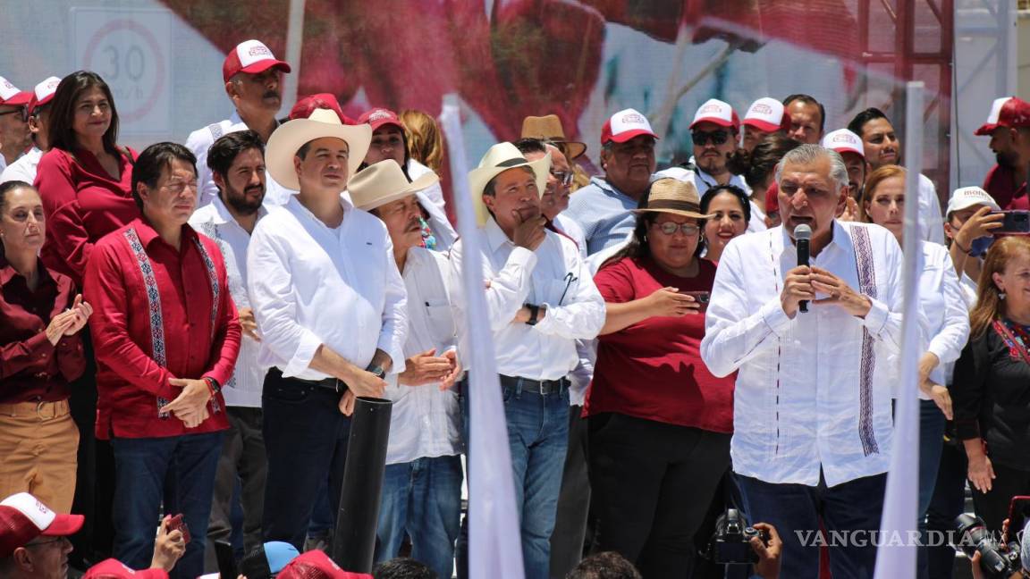 Sheinbaum, Monreal y Adán López miden su músculo presidenciable en Coahuila