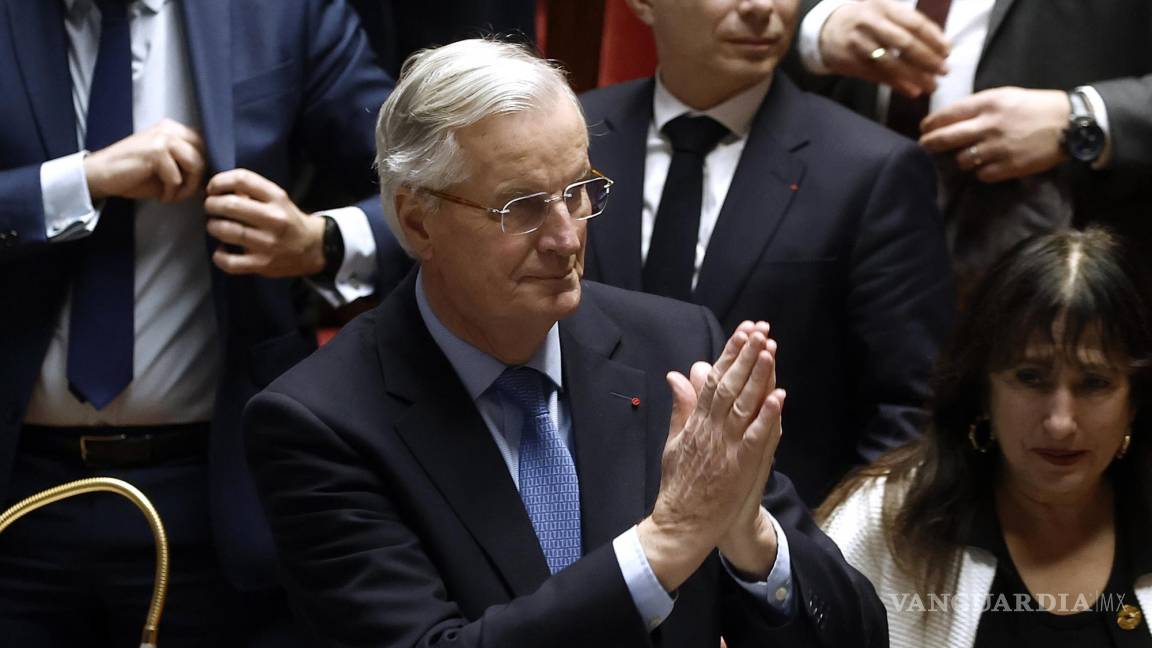 Aprueban moción de censura contra el primer ministro Michel Barnier en Francia