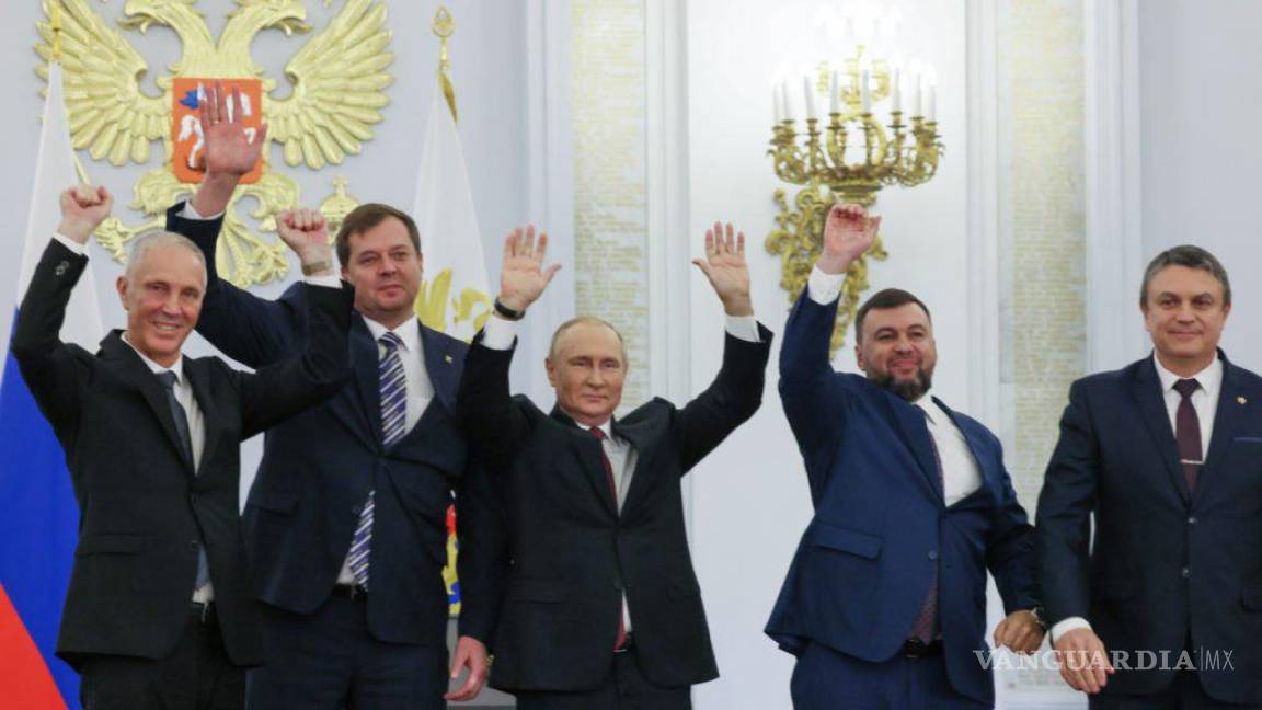 Putin firma la anexión de cuatro regiones de Ucrania para Rusia