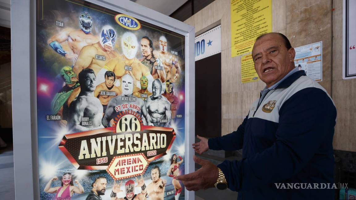 $!El exluchador y entrenador del Consejo Mundial de Lucha Libre (CMLL) Tony Salazar en Ciudad de México (México).