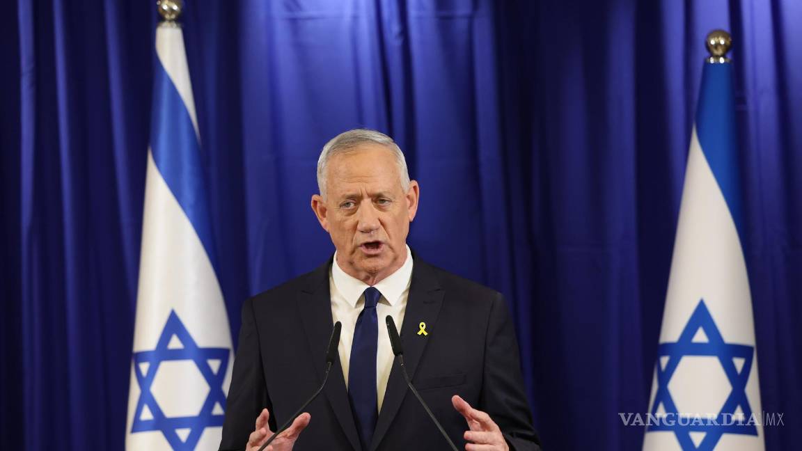 $!El Ministro del Gabinete de Guerra israelí, Benny Gantz anunció su dimisión del gobierno de emergencia de Israel.