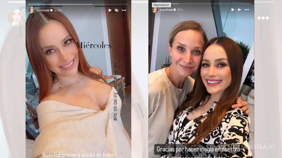 $!La nueva mamá lució muy feliz en pequeño video durante la sesión de fotos.