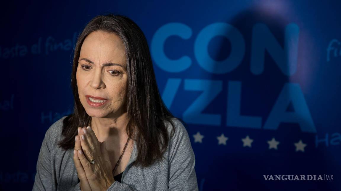 $!El crecimiento del apoyo a la oposición ha hecho al Gobierno utilizar la “fuerza bruta”, dice la líder opositora Corina Machado.