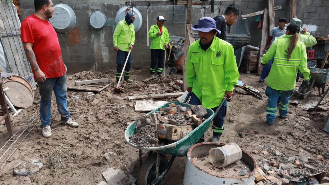 Municipio de Saltillo moviliza brigadas para apoyar a familias afectadas por lluvias