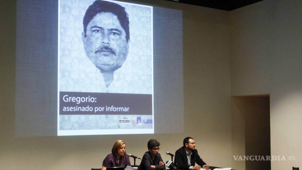 $!19/03//2014. Presentación en CDMX de un informe sobre el caso del reportero Gregorio Jiménez de la Cruz quien fuera asesinado en Veracruz.