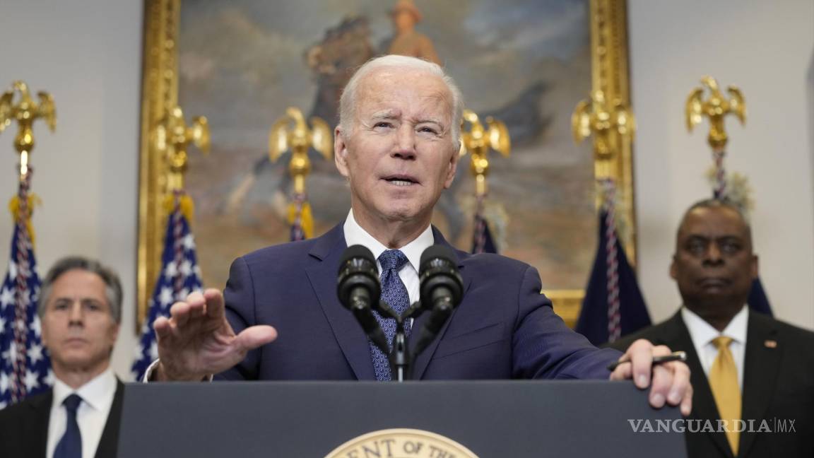 $!El presidente Joe Biden habla sobre Ucrania desde la Sala Roosevelt de la Casa Blanca en Washington