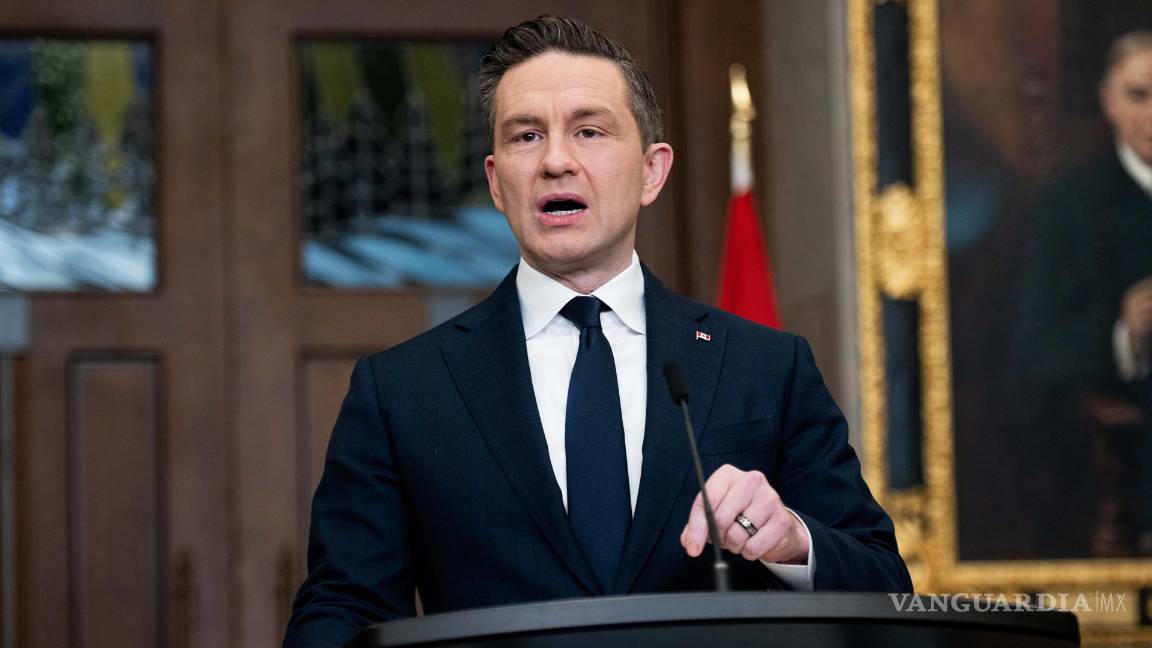 $!El líder conservador Pierre Poilievre habla en la Cámara de los Comunes tras la victoria electoral de Mark Carney, del Partido Liberal de Canadá, en Ottawa, Canadá