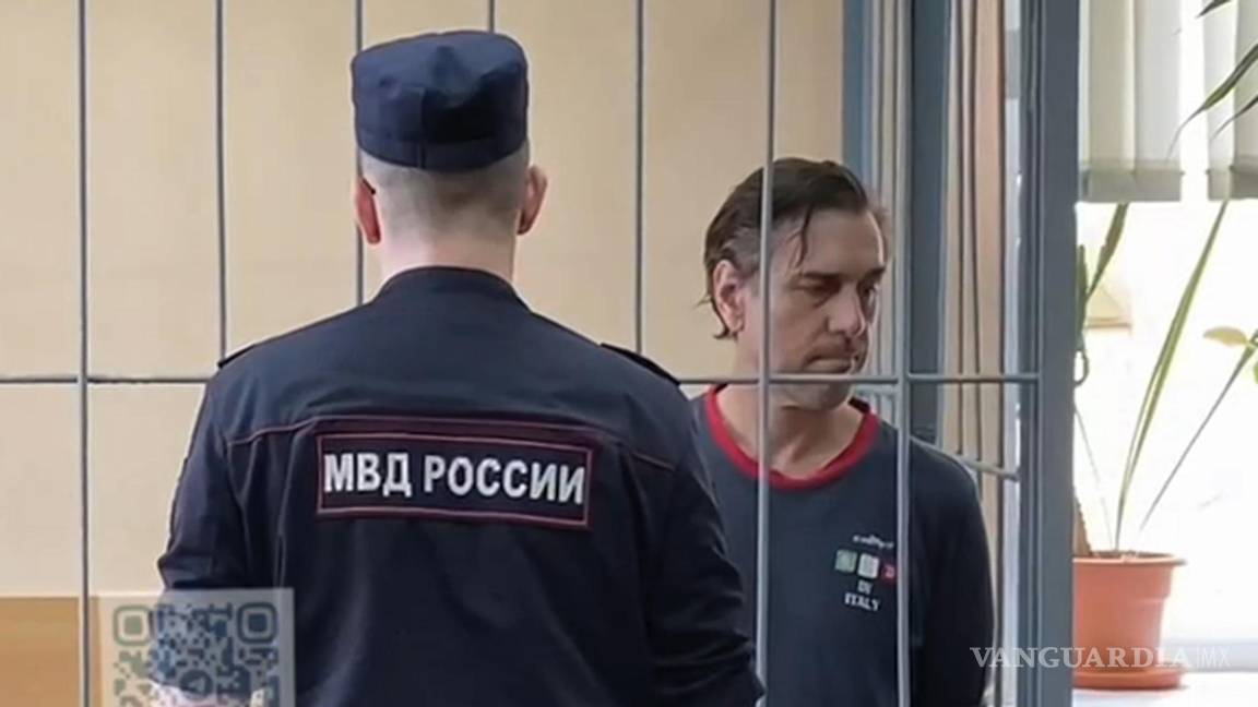 $!Michael Travis Leake fue condenado por cargos de drogas y sentenciado a 13 años de prisión en julio de 2024. Foto: AP/Khamovnichesky District Court