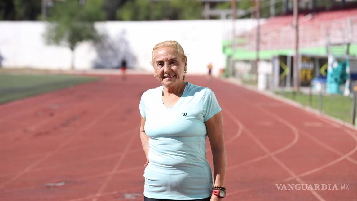 La atleta de 75 años que entrena en Saltillo y compite por México