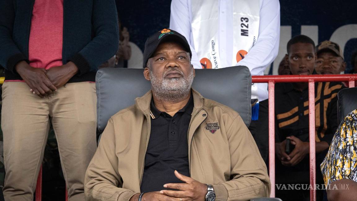 $!Corneille Nangaa, jefe de la Alianza Fleuve Congo (AFC), que incluye al M23, en una reunión convocada por el grupo rebelde M23 en Goma.