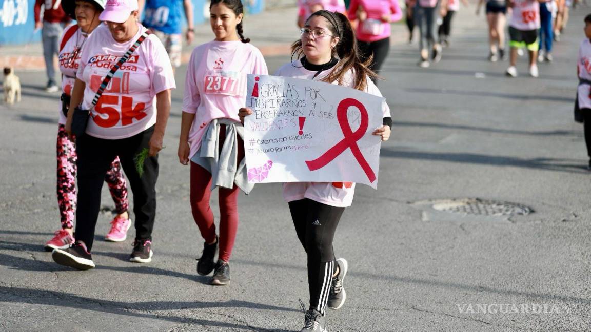 ¿Participaste? Saltillo se pinta de rosa, más de tres mil corredores asisten a la ‘Poderosa 5k’