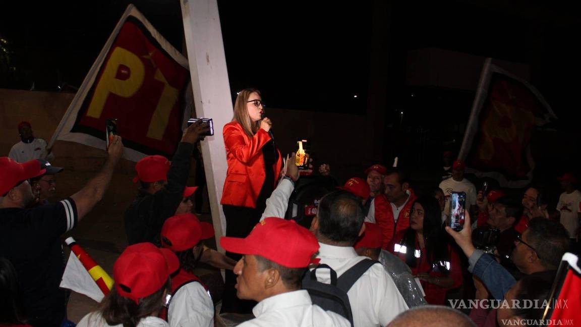 $!Entre las candidaturas femeninas impulsadas por el PT estuvo la de Diana Hernández por la alcaldía de Saltillo.