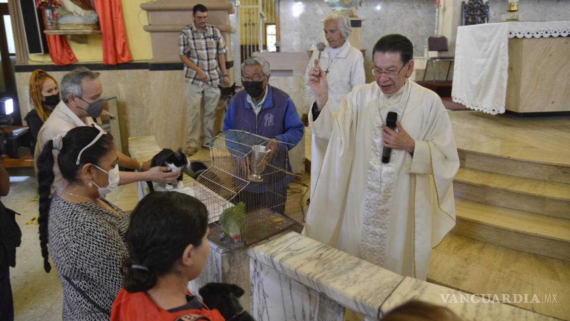 $!El sacerdote Mario Carrillo Palacio pidió por todos los animales, domésticos y salvajes, pero también hizo oración por las personas que por ignorancia o dolo maltratan a estos seres vivos.