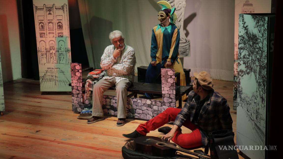 $!Saltillo, Coah. Mex. 21 de marzo del 2022 Presentación de la obra El Teatro Mata, en el teatro Garnica, que retrata la vida de un actor de teatro local y cómo interactua con la realidad desde los ojos de otros personajes.